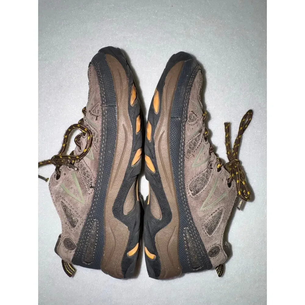 Northside Kids Cheyenne Jr. Low Hiking Shoe Taupe Brown Mango Green Size 2